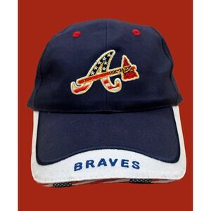 Atlanta Braves Ball Cap Hat Delta Airlines Promo Adjustable OSFM Baseball Blue